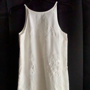 White summer mini dress